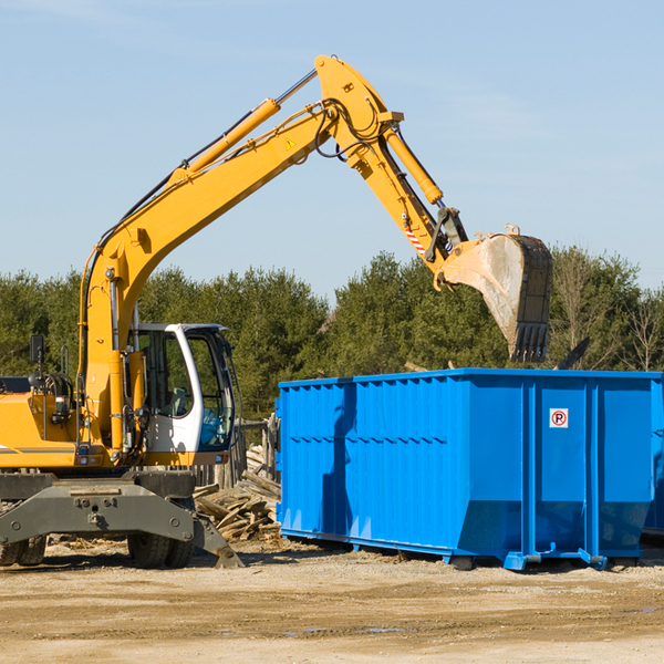 what size residential dumpster rentals are available in Rehoboth